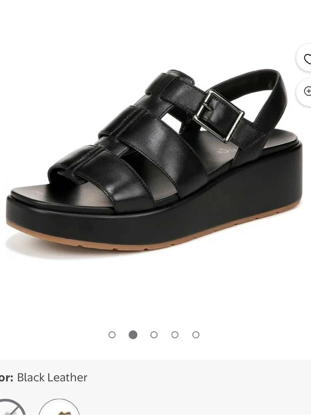 Vionic Delano Black Leather Strappy Sandals Women’s Size 9 Comfort Orthotic